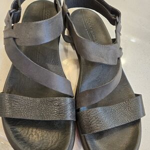 ECCO Women's Black Leather Sandals